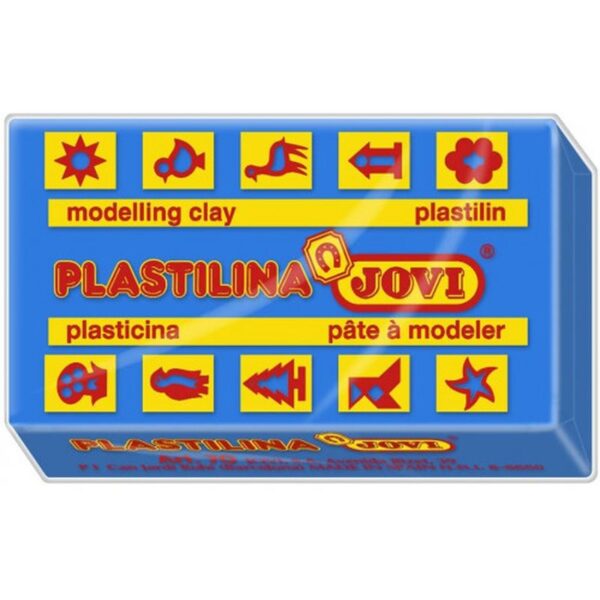 CAJA 30 PASTILLAS PLASTILINA 50 G - AZUL OSCURO JOVI 7013