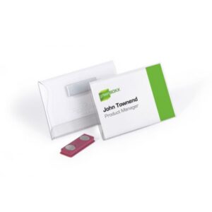 CAJA DE 25 IDENTIFICADORES MAGNETICO PVC 54X90MM DURABLE 8117-19