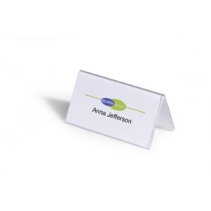 CAJA DE 25 PORTANOMBRES RIGIDOS PVC 104X100MM DURABLE 8051-19