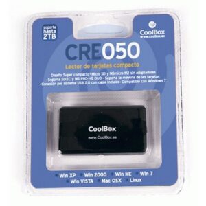 LECTOR MEMORIAS COOLBOX 60 EN 1 CRE-050 USB BLACK LECTOR MEMORIAS COOLBOX 60 EN 1 CRE-050 USB BLACK