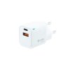 CARGADOR USB COOLBOX 20W GAN USB + USB-C WHITE PARA CASA