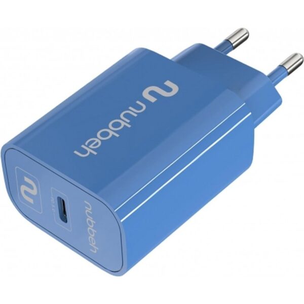 CARGADOR USB-C NUBBEH 25W 3A PD 3.0 BLUE PARA CASA