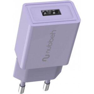 CARGADOR USB NUBBEH 10W 2A LILAC PARA CASA