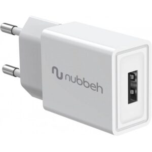 CARGADOR USB NUBBEH 10W 2A WHITE PARA CASA