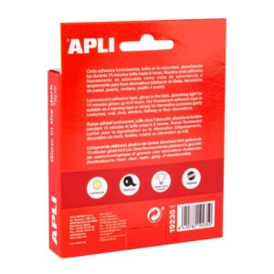 CINTA ADHESIVA LUMINISCENTE 20 MM X 5 M APLI 19235 CINTA ADHESIVA LUMINISCENTE 20 MM X 5 M APLI 19235