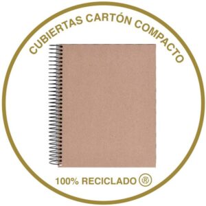 CUADERNO 100% RECICLADO NB-4 A4 120HOJAS ECOAZUL MIQUELRIUS 6083