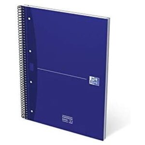 CUADERNO EUROPEANBOOK 1 TAPA EXTRADURA A4+ 80 HOJAS 5X5 COLOR AZUL ESSENTIALS OXFORD 100430421 | PACK 5 UNIDADES