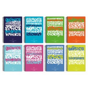 CUADERNO POLIPROPILENO UNICLASIC FOLIO 80 HOJAS 90GR. 1 LINEA COLORES SURTIDOS GUERRERO 88423298 | PACK 5 UNIDADES