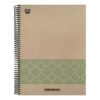 CUADERNO RECICLADO A4 KRAFT SOFT TAPA DURA 80 HOJAS 90GR CUADRICULA 4X4 MM VERDE UNINATURE 88500320