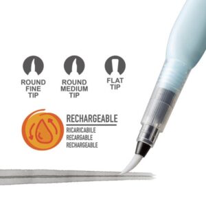 Carioca Pinceles Recargables Water Brush - 3 Uds