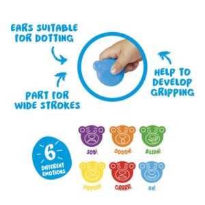 Alternative view of Carioca Teddy Crayons BABY - 6 Pz