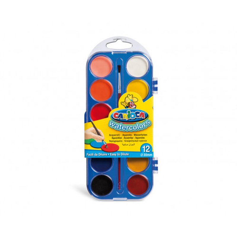 Carioca Watercolors pintura a base de agua Multi Paleta 12 pieza(s) Carioca Watercolors pintura a base de agua Multi Paleta 12 pieza(s)