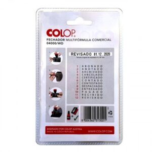Alternative view of Colop 108807 sello comercial Tradicional Sello de texto/fecha
