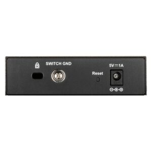 Alternative view of D-Link DGS-1100-05V2 switch Gestionado L2 Gigabit Ethernet (10/100/1000) Negro
