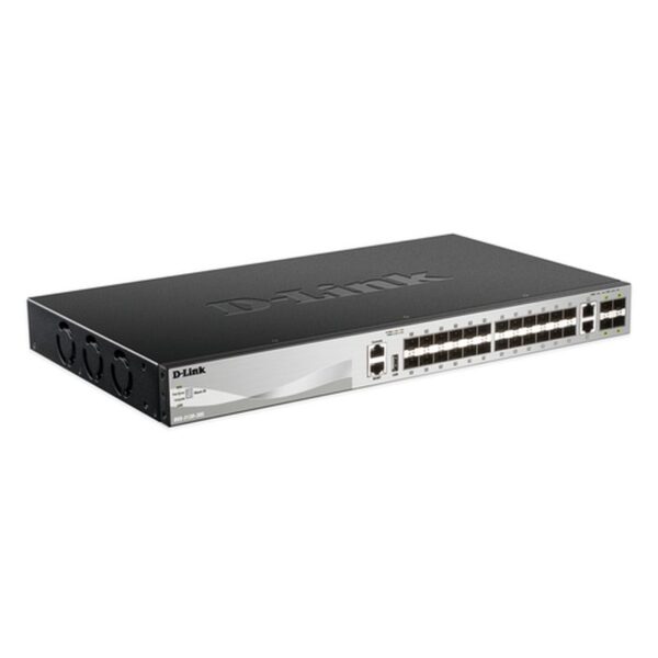 D-Link DGS-3130-30S Gestionado L3 10G Ethernet (100/1000/10000) Negro, Gris