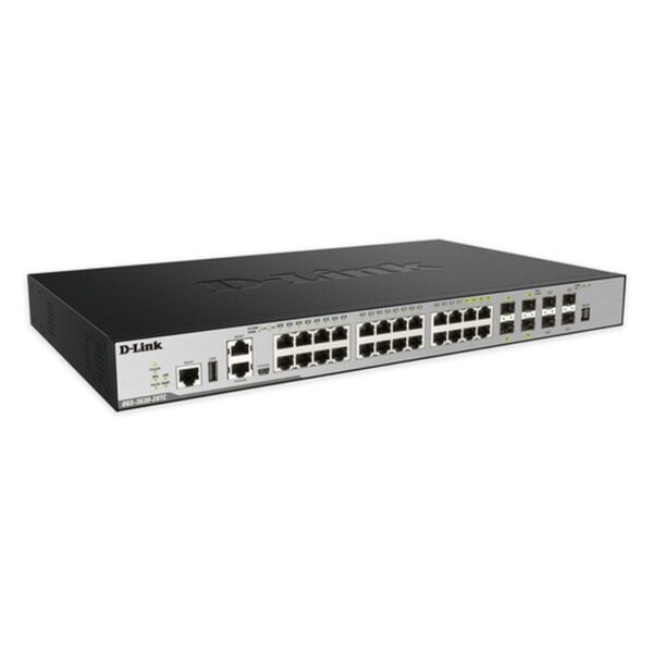 D-Link DGS-3630-28TC Gestionado L3 Gigabit Ethernet (10/100/1000) 1U Negro