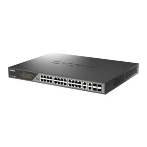 D-Link DSS-200G-28MP/E switch Gestionado L2 Gigabit Ethernet (10/100/1000) Energía sobre Ethernet (PoE) 1U Gris
