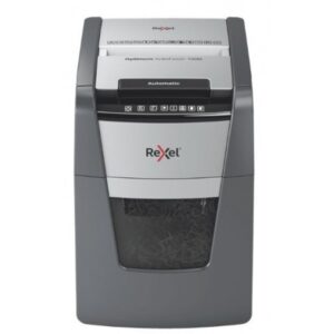 Rexel AutoFeed+ 100M triturador de papel Corte cruzado 55 dB 22 cm Negro, Gris
