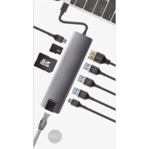 PUERTO REPLICADOR USB-C COOLBOX HDMI + RJ45 + 3XUSB 3.0 + USB-C + SD + MICRO SD PUERTO REPLICADOR USB-C COOLBOX HDMI + RJ45 + 3XUSB 3.0 + USB-C + SD + MICRO SD