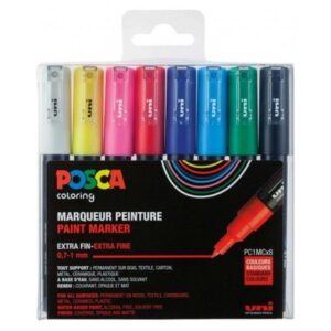 ESTUCHE 8 UDS. PC1M BASIC POSCA UNIBALL 182634667