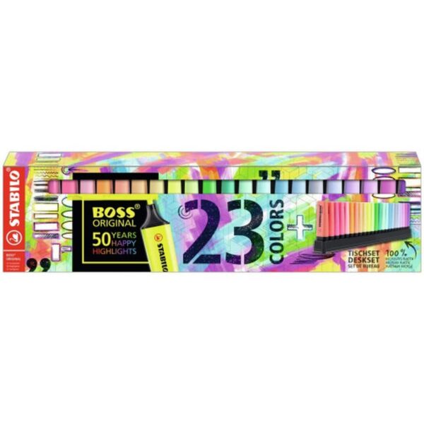 STABILO Boss Original marcador 23 pieza(s) Punta de cincel Multicolor
