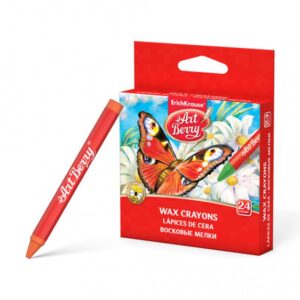 ESTUCHE DE CERAS DE PLÁSTICO 24 COLORES ARTBERRY 34931 ESTUCHE DE CERAS DE PLÁSTICO 24 COLORES ARTBERRY 34931