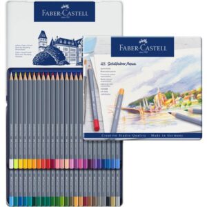 ESTUCHE DE METAL CON 48 LÁPICES DE COLORES ACUARELABLES GOLDFABER. FABER CASTELL 114648 ESTUCHE DE METAL CON 48 LÁPICES DE COLORES ACUARELABLES GOLDFABER. FABER CASTELL 114648