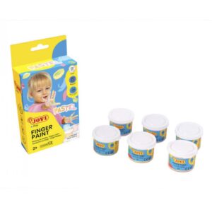 ESTUCHE PINTURA DEDOS 6 BOTES 35ML COLORES PASTEL JOVI 540P