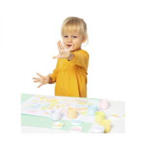 ESTUCHE PINTURA DEDOS 6 BOTES 35ML COLORES PASTEL JOVI 540P