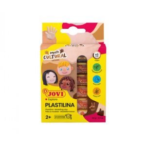 Alternative view of ESTUCHE PLASTILINA 6 BARRAS DE 15GR COLORES SURTIDOS GAMA MULTICULTURAL JOVI 90/6M