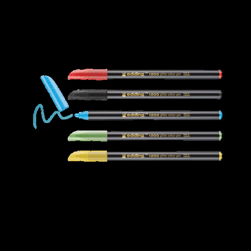 Edding 4-1200-5-3 rotulador Aqua, Negro, Verde claro, Rojo, Amarillo 1 pieza(s) Edding 4-1200-5-3 rotulador Aqua, Negro, Verde claro, Rojo, Amarillo 1 pieza(s) - Imagen 3