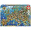 Educa Crazy European Map Puzzle rompecabezas 500 pieza(s) Educa Crazy European Map Puzzle rompecabezas 500 pieza(s)