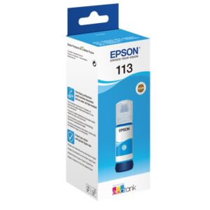 Epson 113 - 70 ml - cián - original - recarga de tinta - para EcoTank ET-16150, 16650, 5150, 5170, 5800, 5850, 5880, EcoTank Pro ET-16680, 5150, 5170 Epson 113 - 70 ml - cián - original - recarga de tinta - para EcoTank ET-16150, 16650, 5150, 5170, 5800, 5850, 5880, EcoTank Pro ET-16680, 5150, 5170