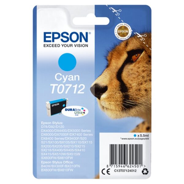 Epson Cartucho T0712 cian