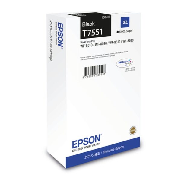 Epson Cartucho T7551 negro XL