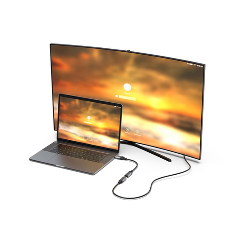 Equip 133445 adaptador de cable de vídeo 0,15 m DisplayPort HDMI Negro, Gris - Imagen 3