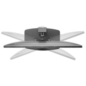 Equip 650126 soporte para monitor 81,3 cm (32") Negro Escritorio