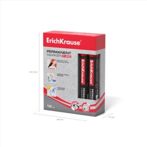 ErichKrause P-400 marcador 1 pieza(s) Punta redonda Rojo | PACK 12 UNIDADES