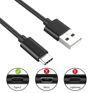Alternative view of Ewent EC1034 cable USB 1,8 m USB 2.0 USB A USB C Negro