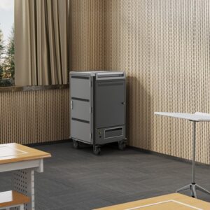 Ewent EW1700 carrito y armario de dispositivo portátil Carro de gestión y carga para dispositivos portátiles Negro, Gris