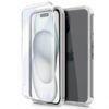 FUNDA MOVIL BACK + FRONT COVER COOL SILICONA 3D TRANSPARENTE IPHONE 15
