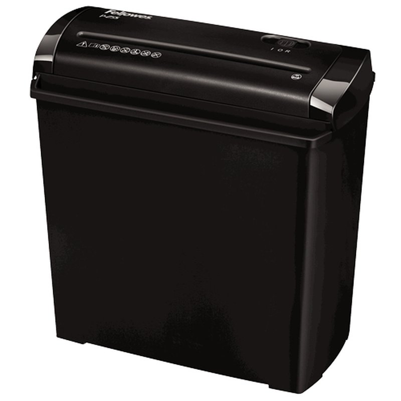 Fellowes P-25S triturador de papel Corte en tiras 22 cm Negro, Gris Fellowes P-25S triturador de papel Corte en tiras 22 cm Negro, Gris