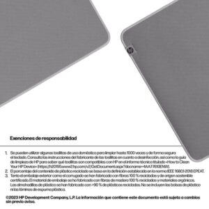 HP 205 Sanitizable Desk Mat