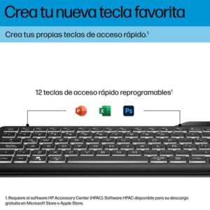 HP 405 Multi-Device Backlit Wired Keyboard