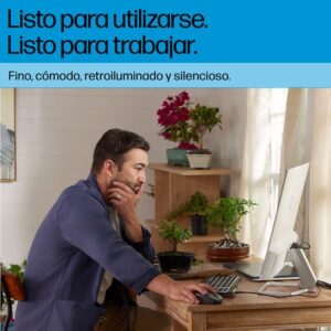 HP 405 Multi-Device Backlit Wired Keyboard