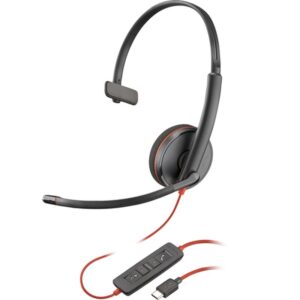 HP 8X214AA auricular y casco Auriculares Alámbrico Diadema Oficina/Centro de llamadas USB Tipo C Negro