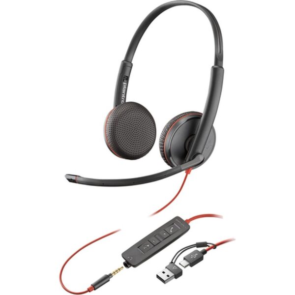 HP 8X229A6 auricular y casco Auriculares Alámbrico Diadema Oficina/Centro de llamadas USB Tipo C Negro