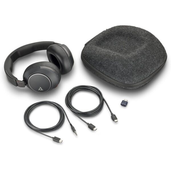 HP Voyager Surround 80 UC Auriculares Inalámbrico Diadema Música/uso diario USB Tipo C Bluetooth Negro