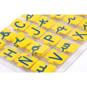 JUEGO ABECEDARIO MAYUSCULAS Y MINUSCULAS 168 PIEZAS MINILAND 31875