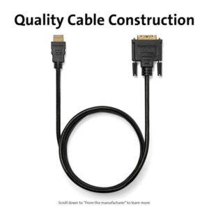 Kensington Cable pasivo bidireccional HDMI (M) a DVI-D (M), 1,8 m